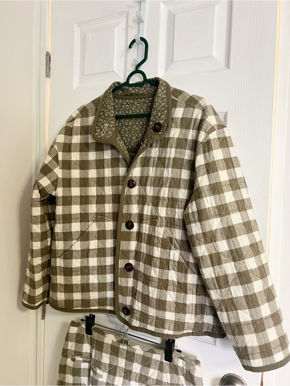 Madewell Reversible Quilted Jacket in Campden Daisies M